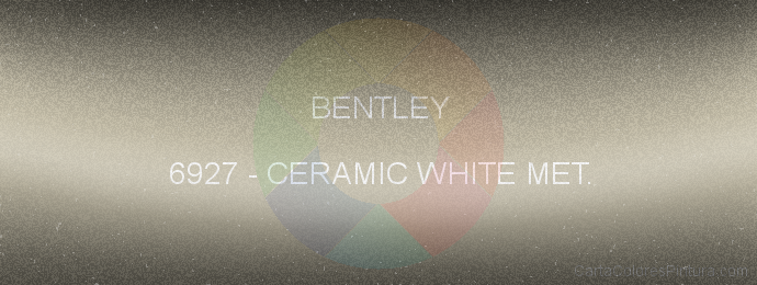 Pintura Bentley 6927 Ceramic White Met.