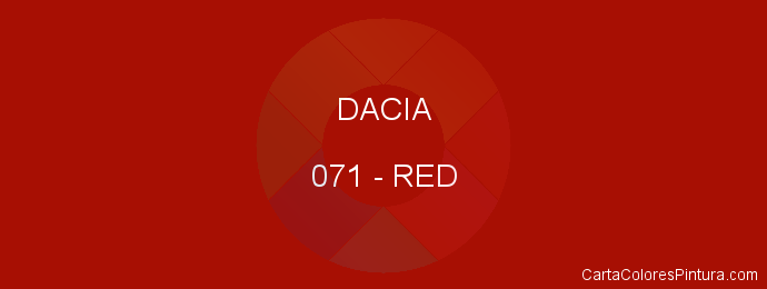 Pintura Dacia 071 Red