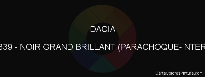 Pintura Dacia 205339 Noir Grand Brillant (parachoque-interno)