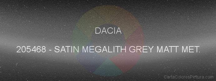 Pintura Dacia 205468 Satin Megalith Grey Matt Met.