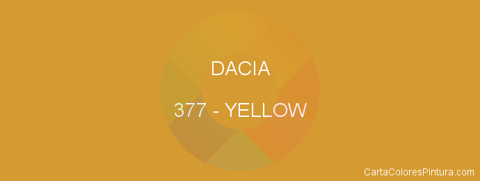 Pintura Dacia 377 Yellow