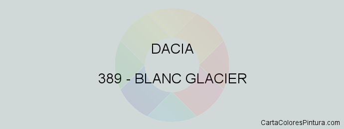 Pintura Dacia 389 Blanc Glacier