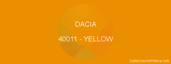 Pintura Dacia 40011 Yellow