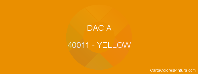 Pintura Dacia 40011 Yellow