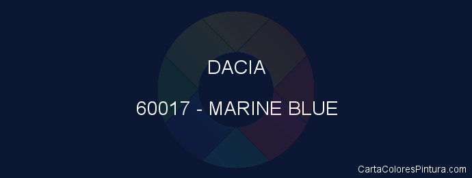 Pintura Dacia 60017 Marine Blue