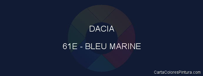 Pintura Dacia 61E Bleu Marine