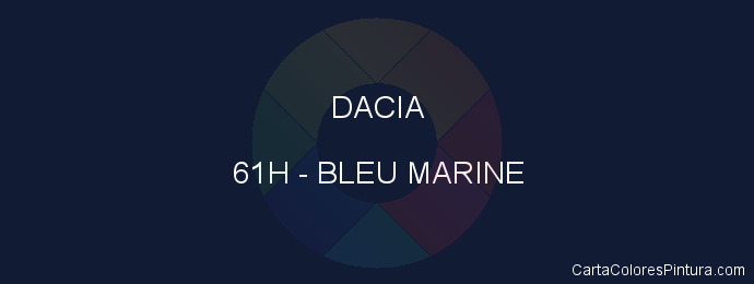 Pintura Dacia 61H Bleu Marine