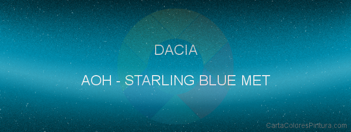 Pintura Dacia AOH Starling Blue Met