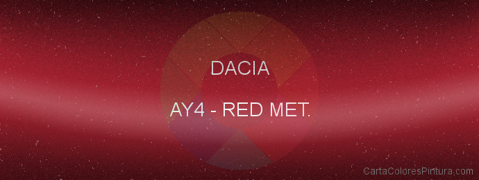 Pintura Dacia AY4 Red Met.