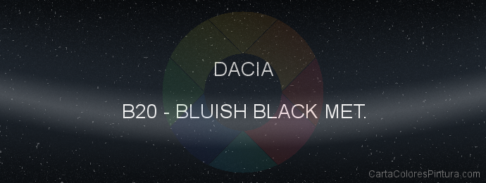 Pintura Dacia B20 Bluish Black Met.