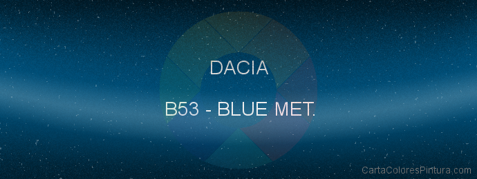 Pintura Dacia B53 Blue Met.