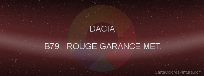 Pintura Dacia B79 Rouge Garance Met.