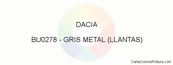 Pintura Dacia BU0278 Gris Metal (llantas)