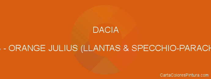 Pintura Dacia BU0918 Orange Julius (llantas & Specchio-parachoque)