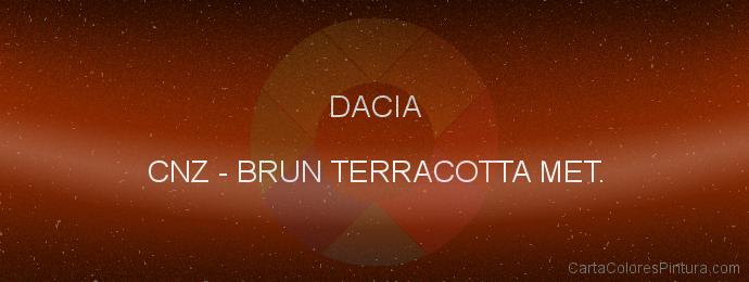 Pintura Dacia CNZ Brun Terracotta Met.