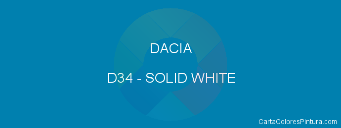 Pintura Dacia D34 Solid White