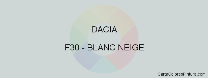Pintura Dacia F30 Blanc Neige