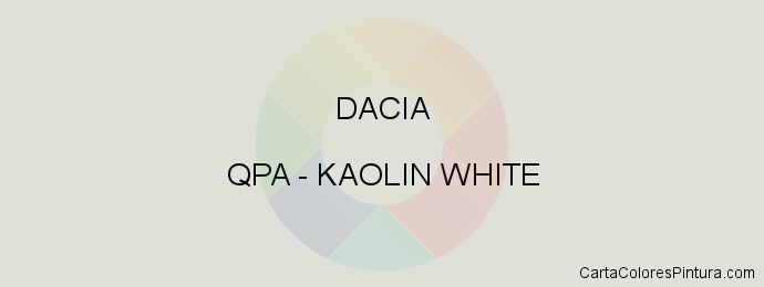 Pintura Dacia QPA Kaolin White