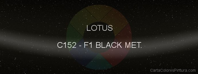 Pintura Lotus C152 F1 Black Met.