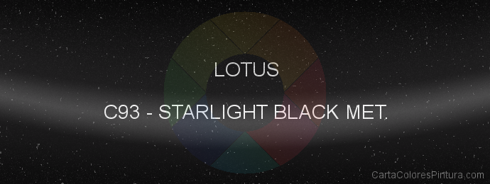 Pintura Lotus C93 Starlight Black Met.