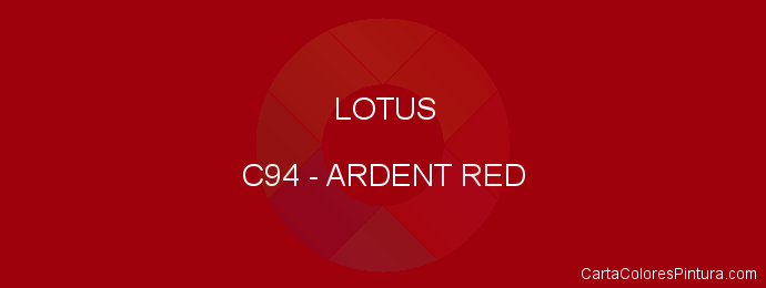 Pintura Lotus C94 Ardent Red